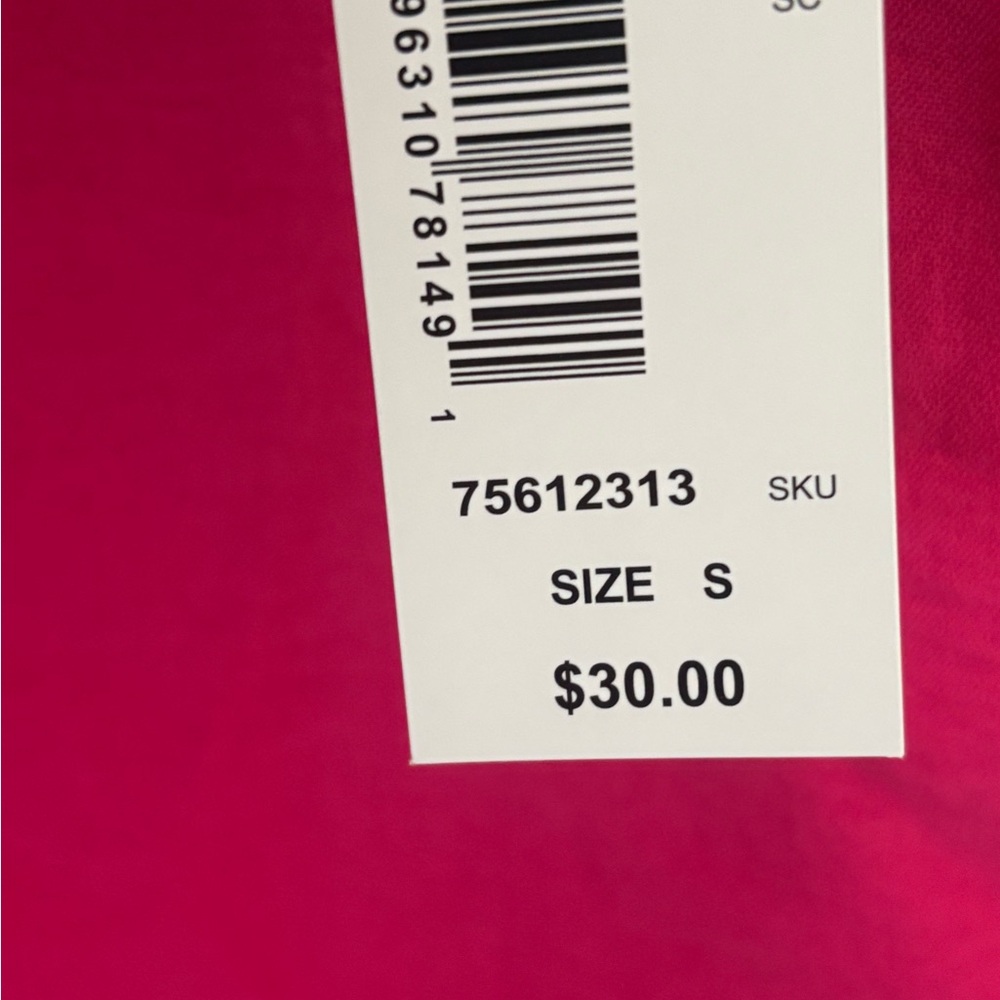 Bobeau Women's Bright Pink V-Neck Tee - Picture 3 of 4